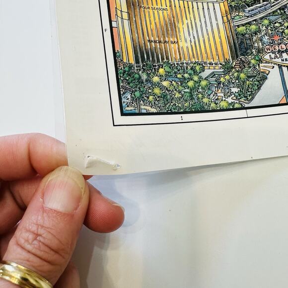 Unique Media Laminated Poster Map Las Vegas Nevada Artistic Illustration 2003/04 - Picture 4 of 11